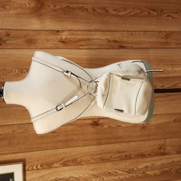 Vince Camuto White and Silver Shoulder Bag/Backpack - Picture 12 of 15